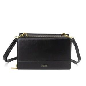 PIXIE MOOD Jane 2-in-1 Recycled Vegan Shoulder Bag - Black